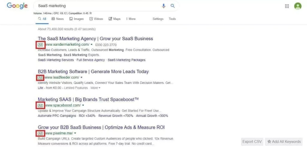 Invest in Paid Search or PPC